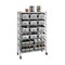 Seville Classics 7-Tier NSF 22 Bin Rack Storage System, 36" W x 14" D x 56" H